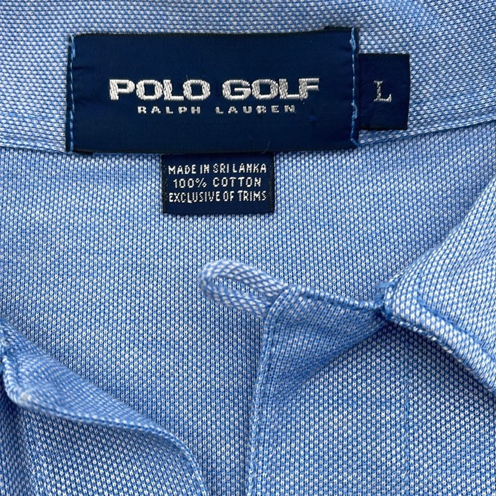 Polo Golf Ralph Lauren Blue Polo Shirt Mens Large
